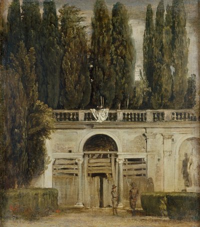 View of the Garden of the Villa Medici in Rome by Diego Velázquez